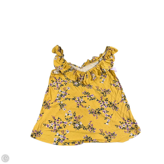 Top Sleeveless By Torrid In Yellow, Size: 1x