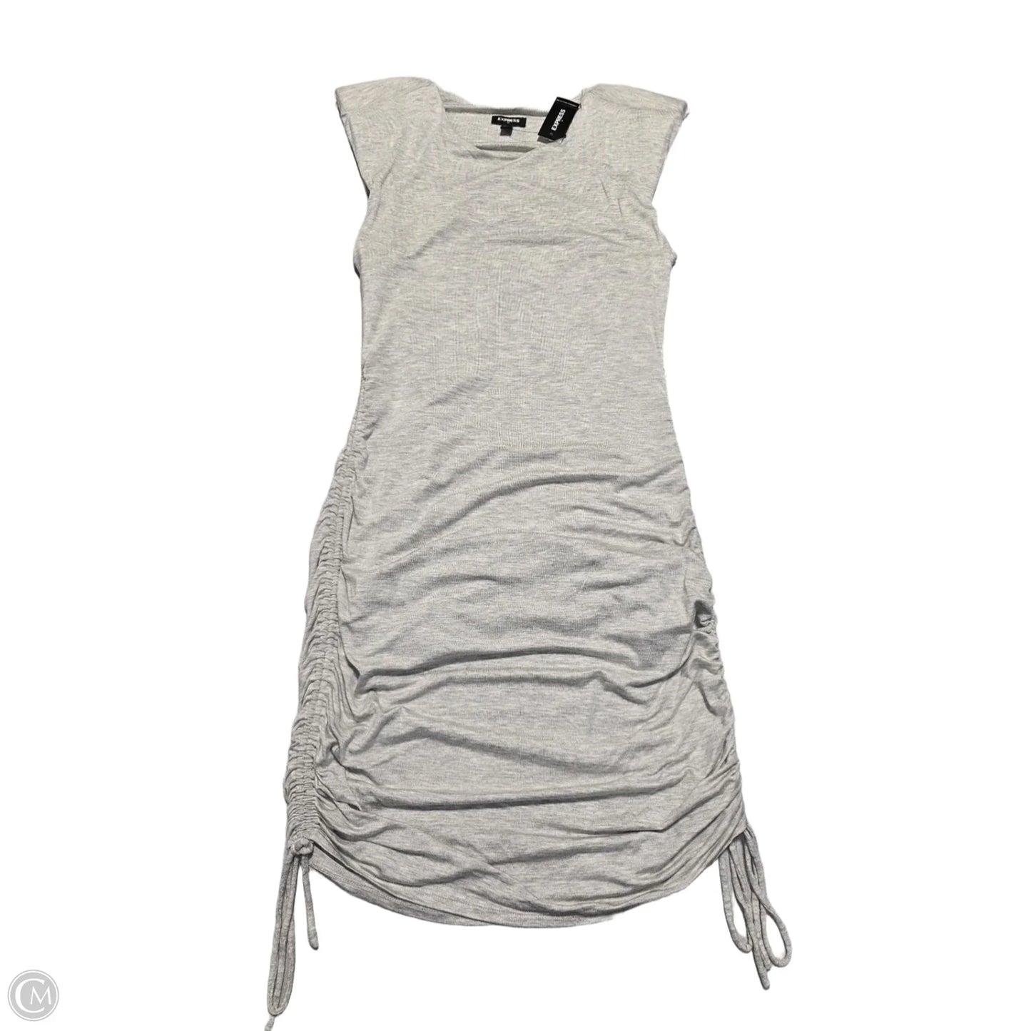 Dress Casual Midi By Express In Grey, Size: S