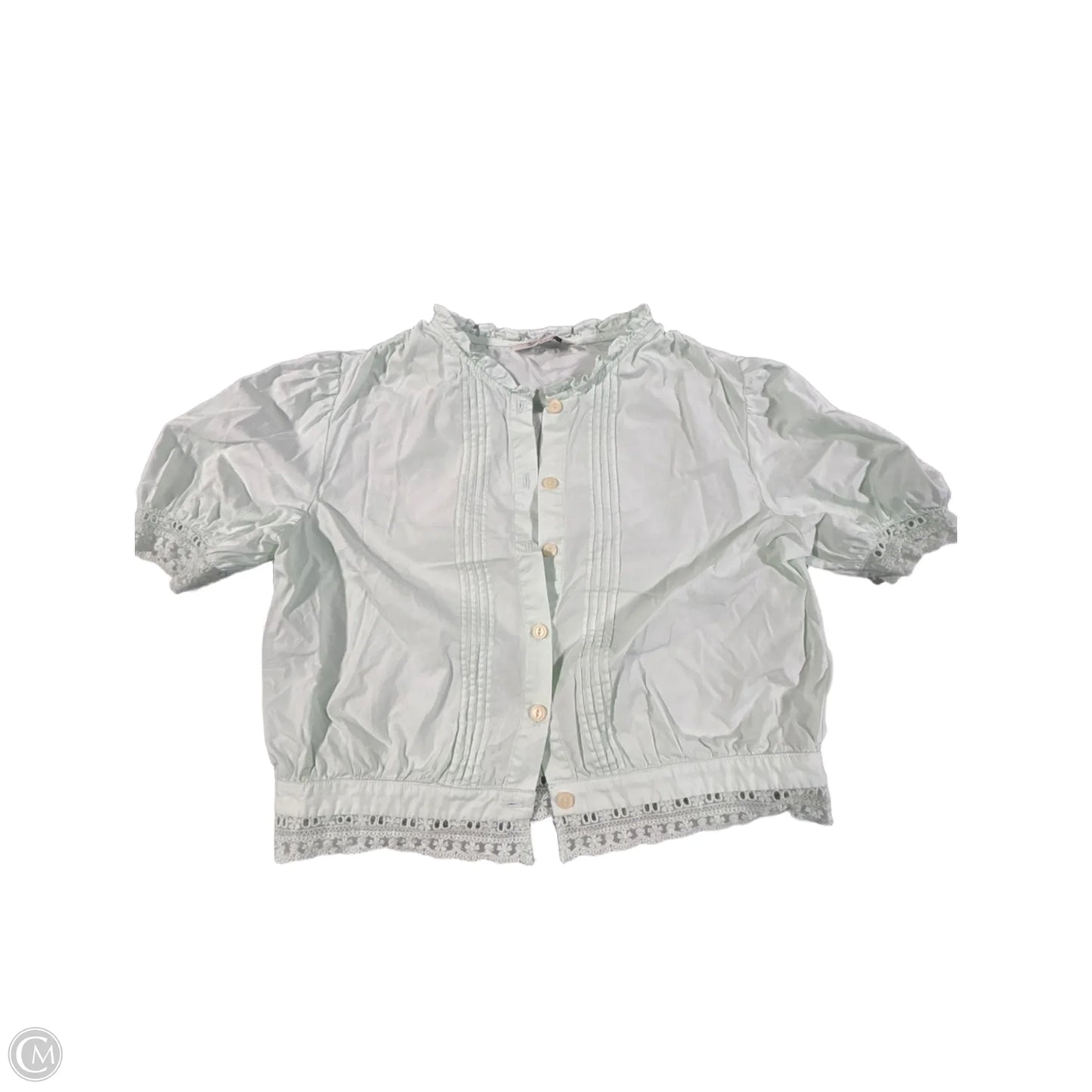 Top Short Sleeve By Cmc In Green, Size: S