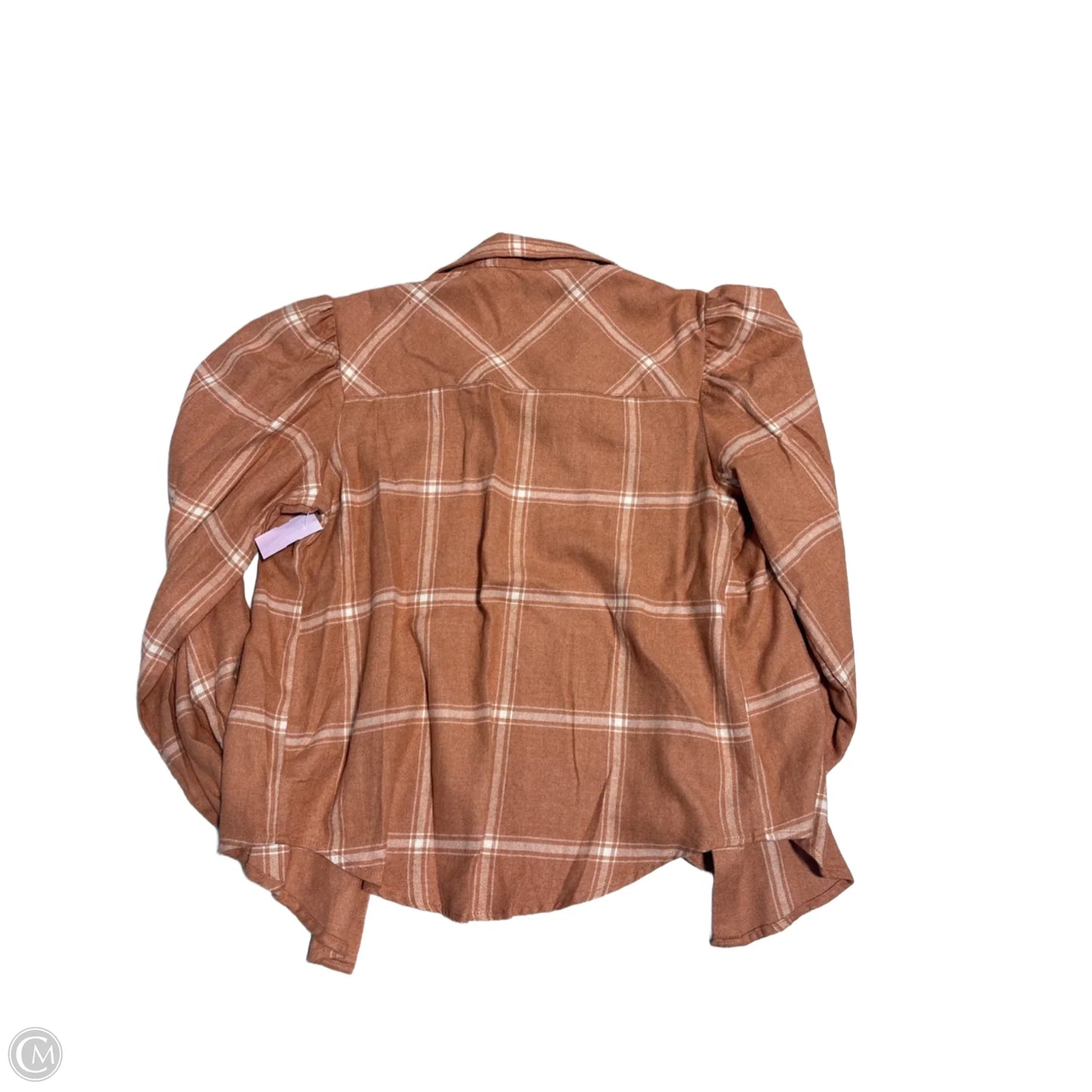Top Long Sleeve By Z Supply In Brown, Size: Xs