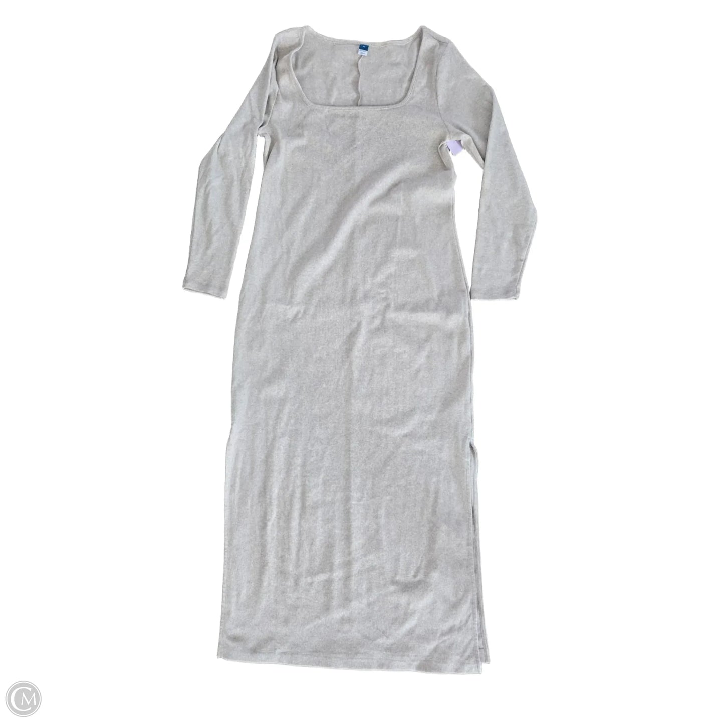 Dress Casual Maxi By Old Navy In Cream, Size: Xl