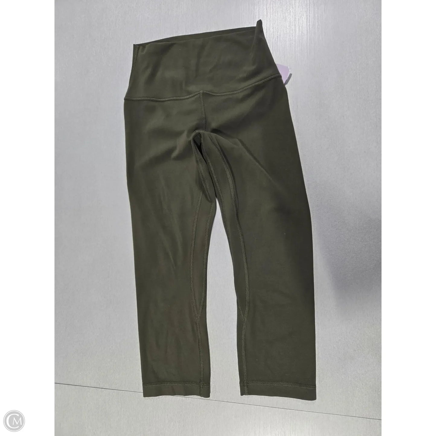Athletic Capris By Lululemon In Green, Size: 4