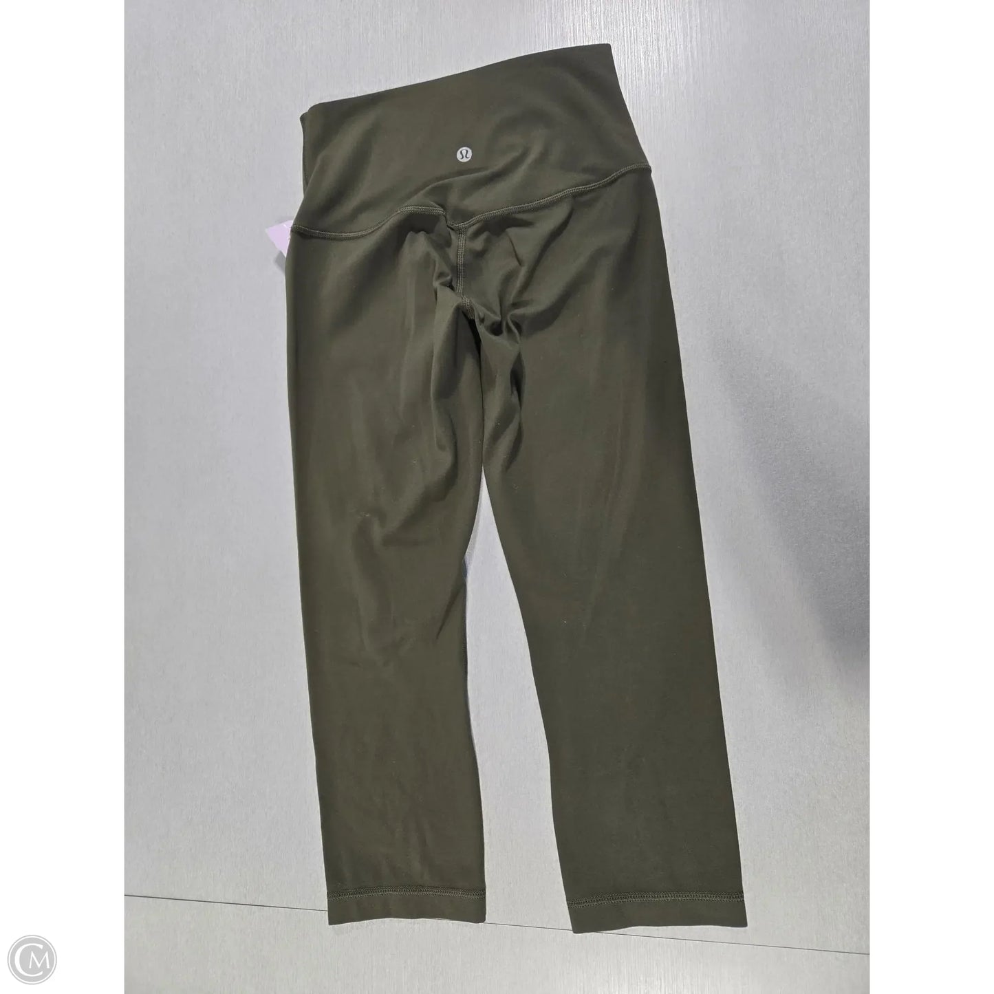 Athletic Capris By Lululemon In Green, Size: 4