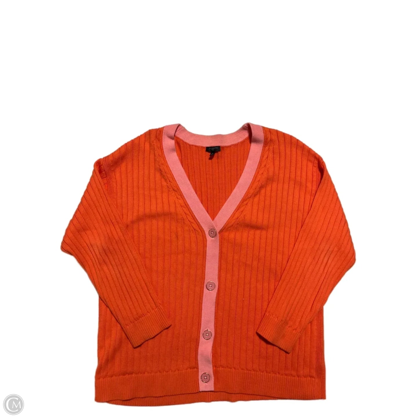 Cardigan By Talbots In Orange, Size: 2x