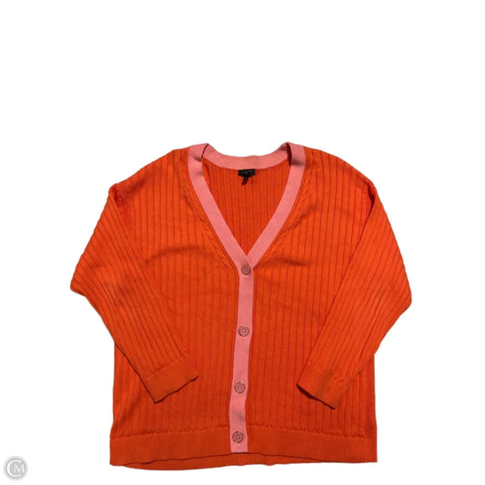 Cardigan By Talbots In Orange, Size: 2x