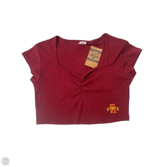 Top Short Sleeve Basic By Cmc In Red, Size: M