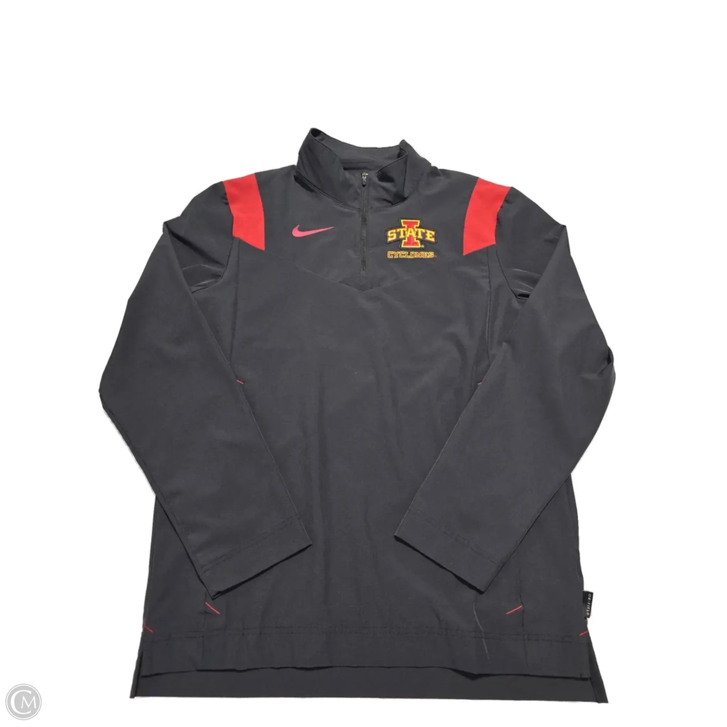 Athletic Top Long Sleeve Crewneck By Nike In Black, Size: S