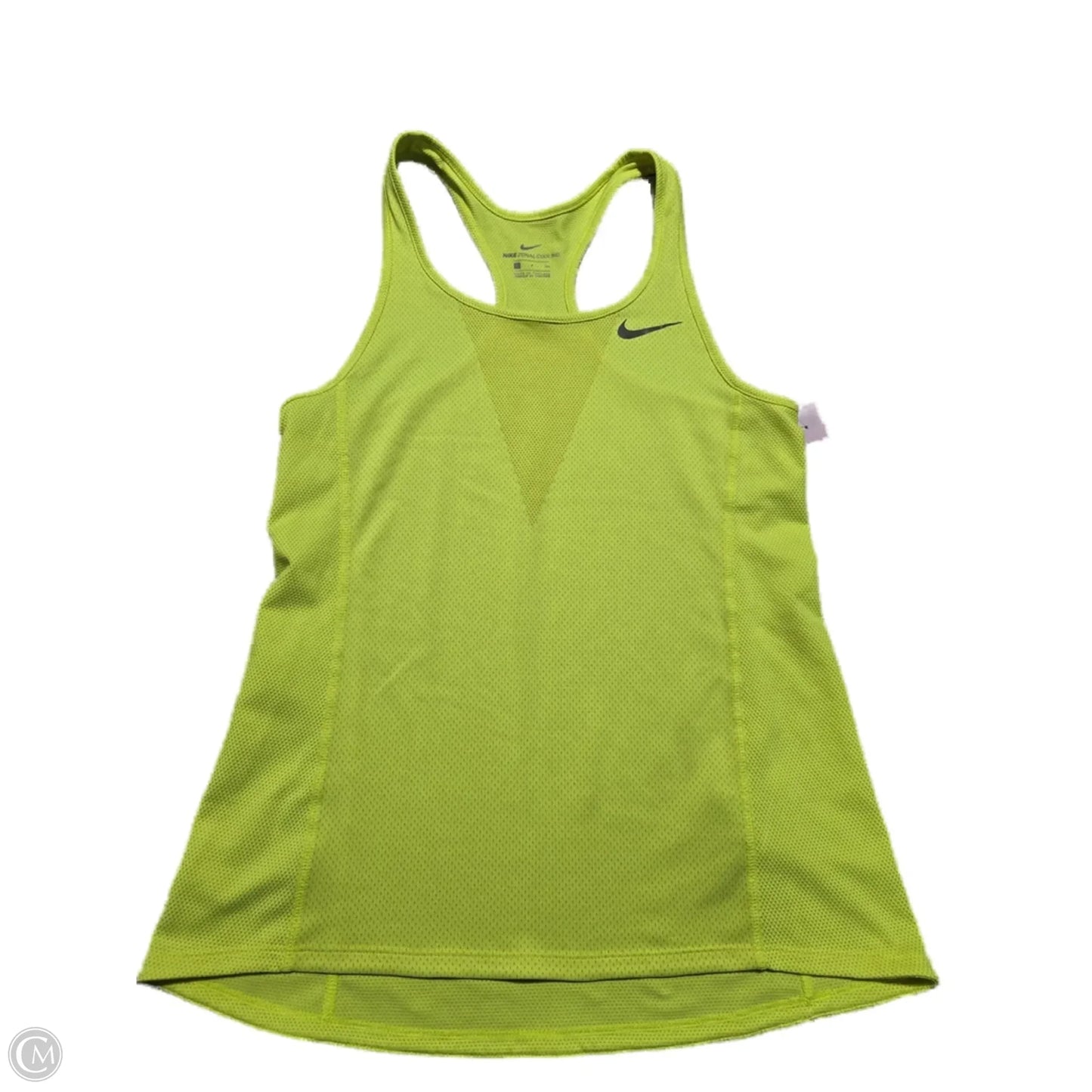 Athletic Tank Top By Nike In Yellow, Size: S