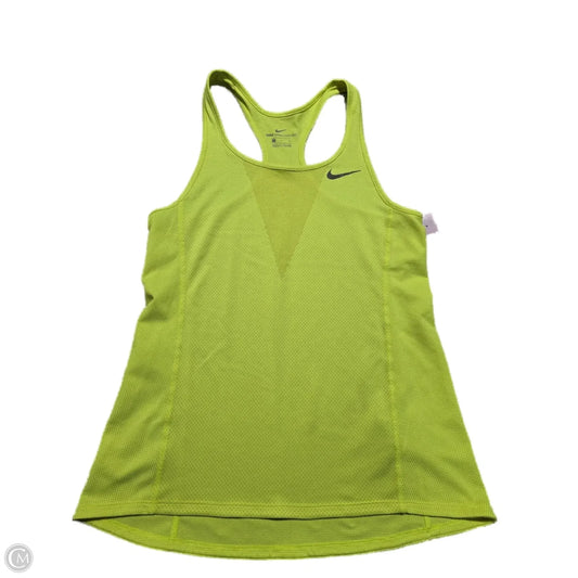 Athletic Tank Top By Nike In Yellow, Size: S