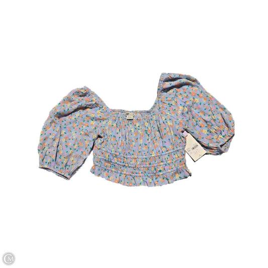 Top Short Sleeve By Billabong In Floral Print, Size: M
