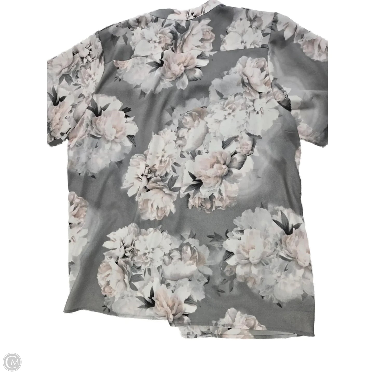 Top Short Sleeve By Calvin Klein In Floral Print, Size: Xxl
