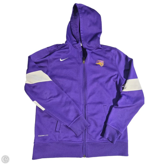 Athletic Jacket By Nike In Purple, Size: Xl