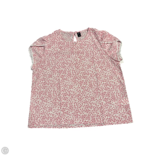 Top Short Sleeve Basic By Cme In Floral Print, Size: Xl