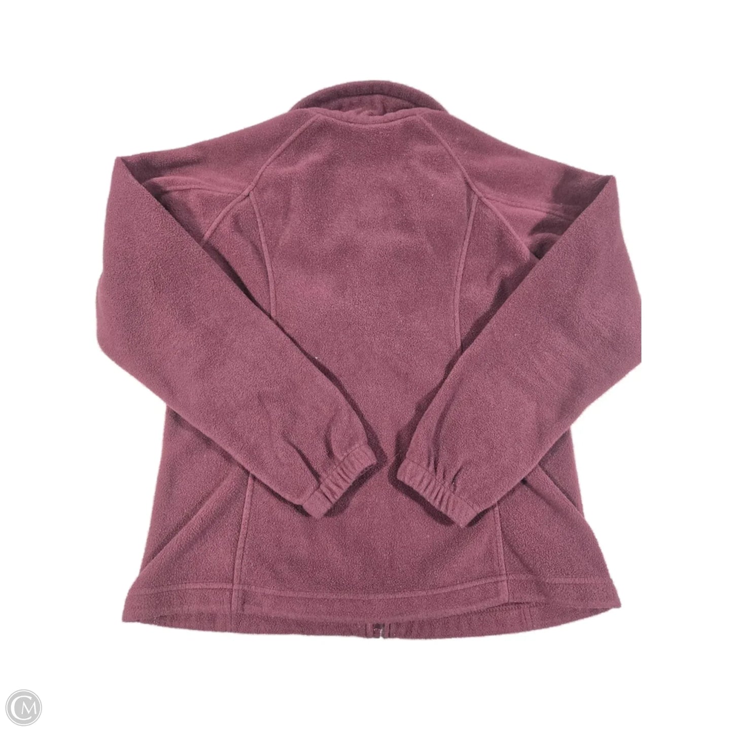 Jacket Fleece By Columbia In Maroon, Size: L
