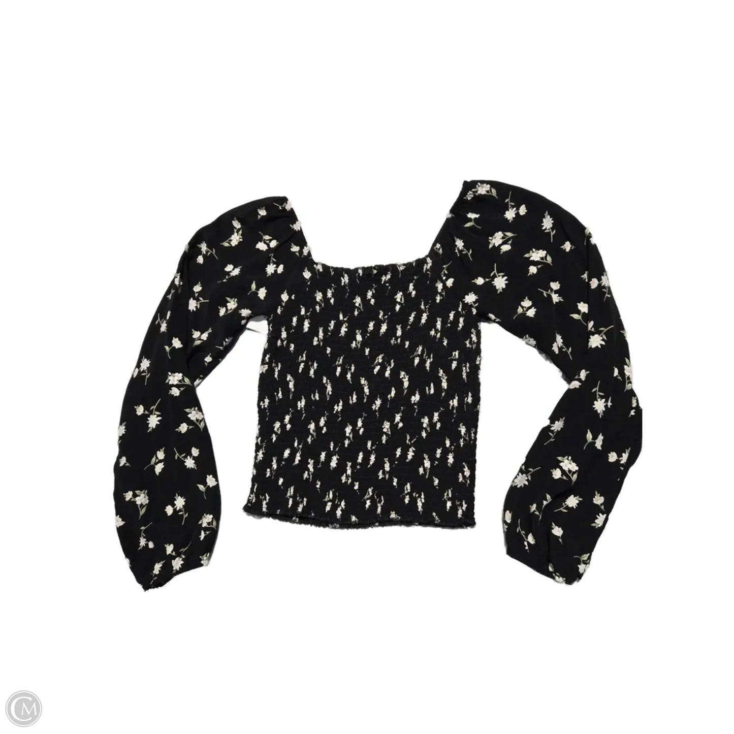 Top Long Sleeve By American Eagle In Floral Print, Size: Xs