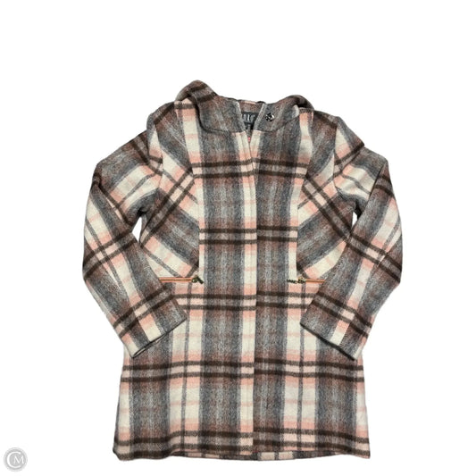 Coat Peacoat By Cmc In Plaid Pattern, Size: S