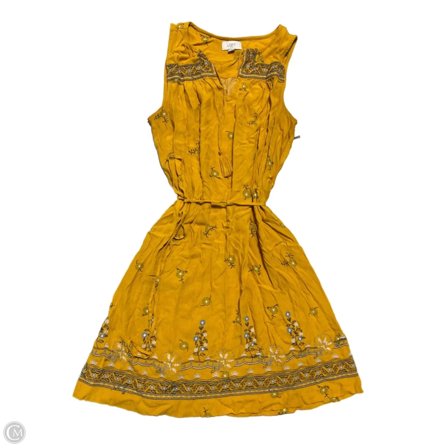 Dress Casual Short By Loft In Yellow, Size: M