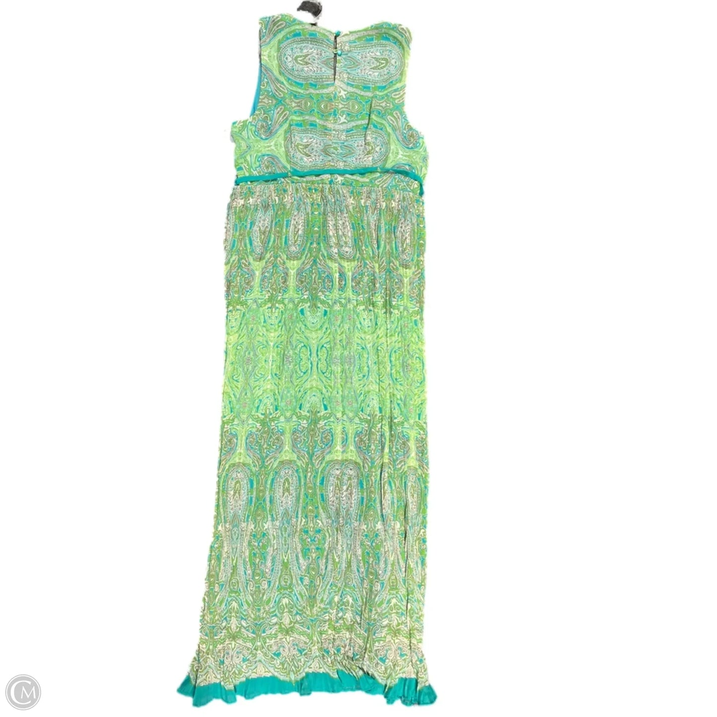 Dress Casual Maxi By Cmc In Green, Size: Xl