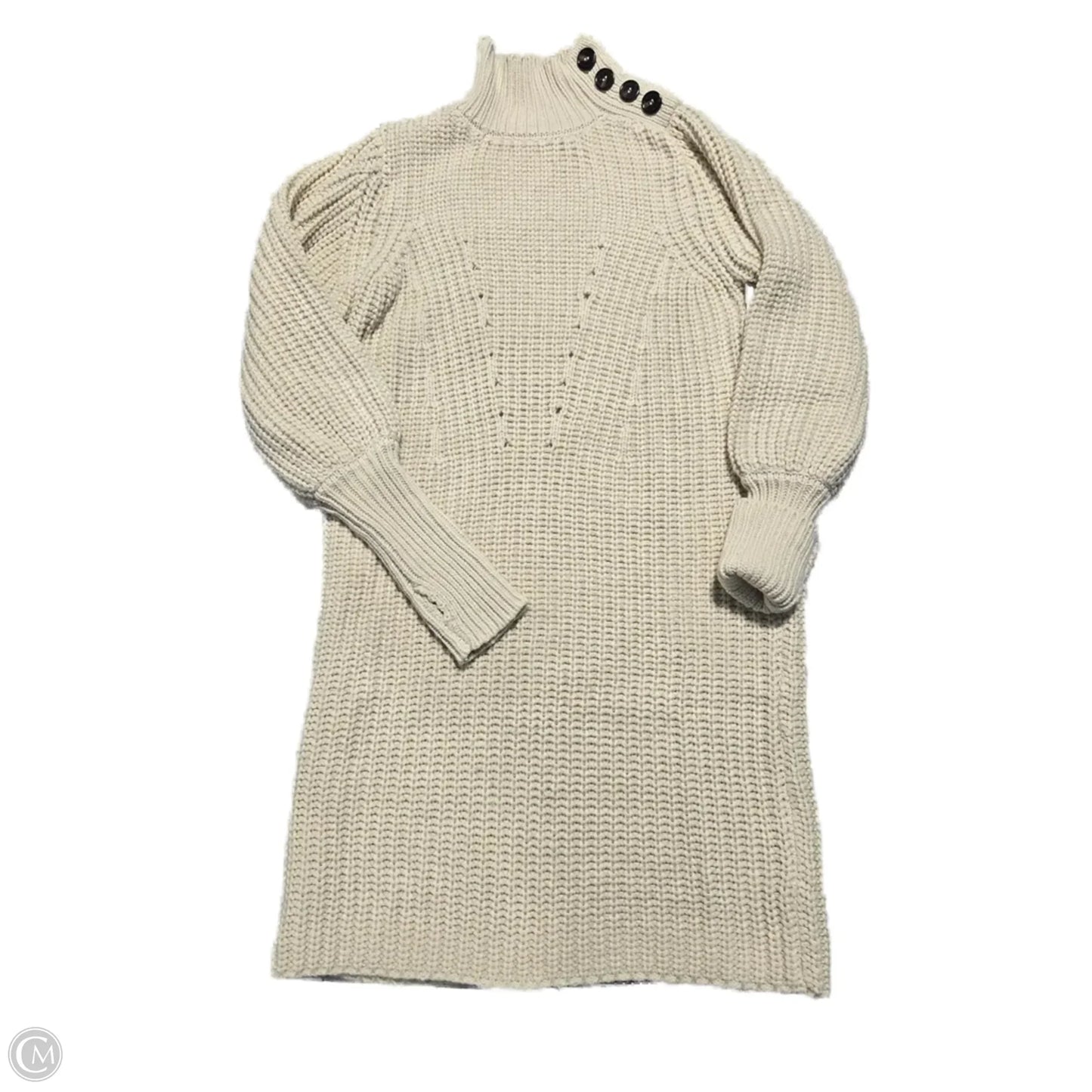 Dress Casual Midi By Moon River In Cream, Size: S