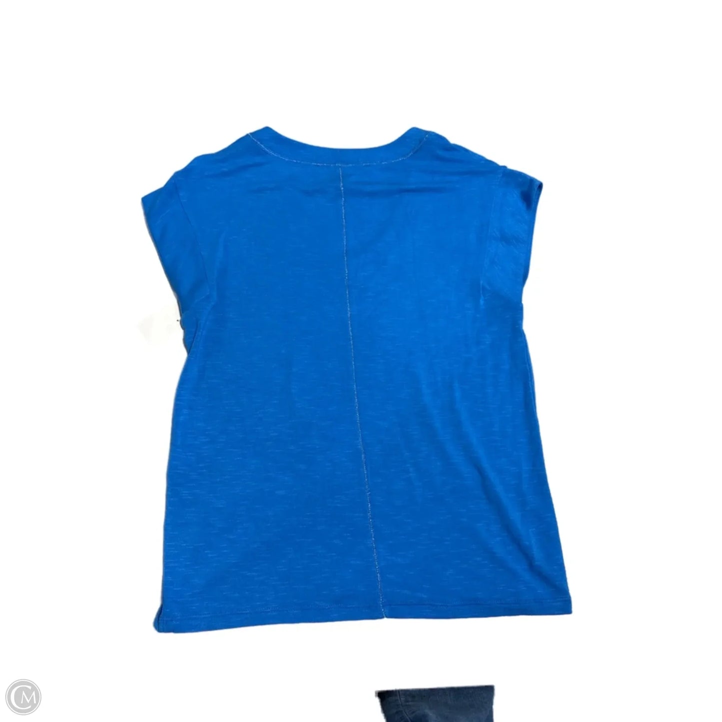 Top Short Sleeve Basic By White House Black Market In Blue, Size: Xs