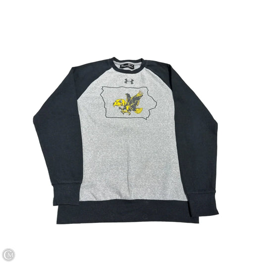 Top Long Sleeve By Under Armour In Grey, Size: S