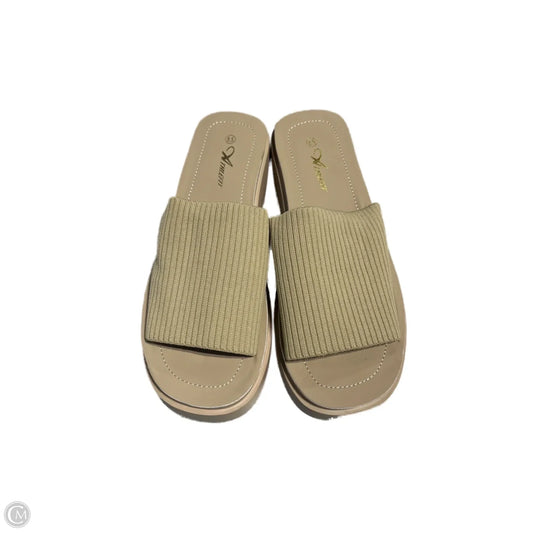 Sandals Heels Block By Cme In White, Size: 9
