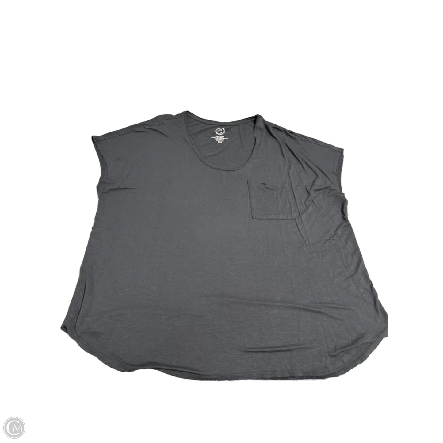 Top Short Sleeve Basic By Maurices In Black, Size: 3x