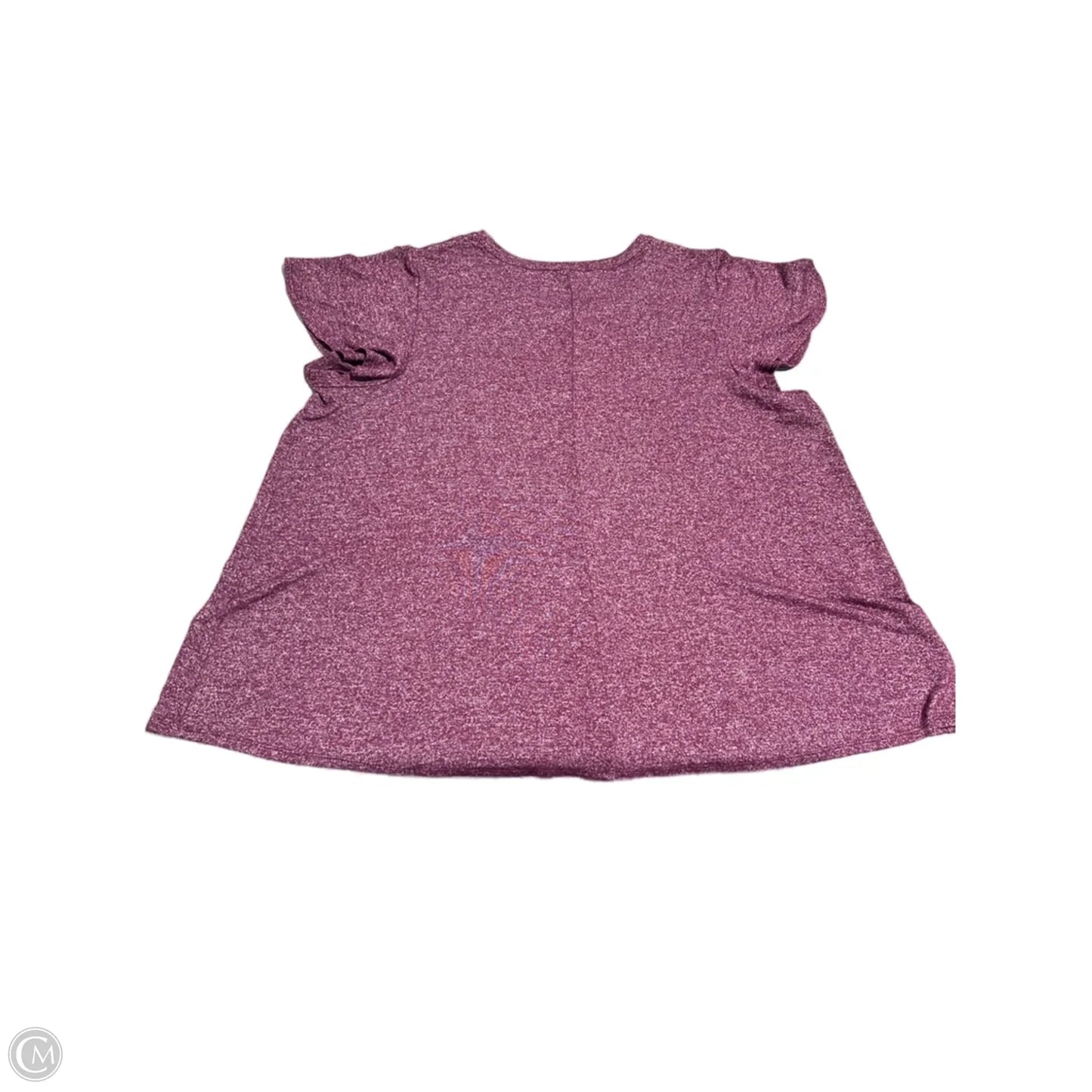 Top Short Sleeve Basic By Lane Bryant In Purple, Size: 3x
