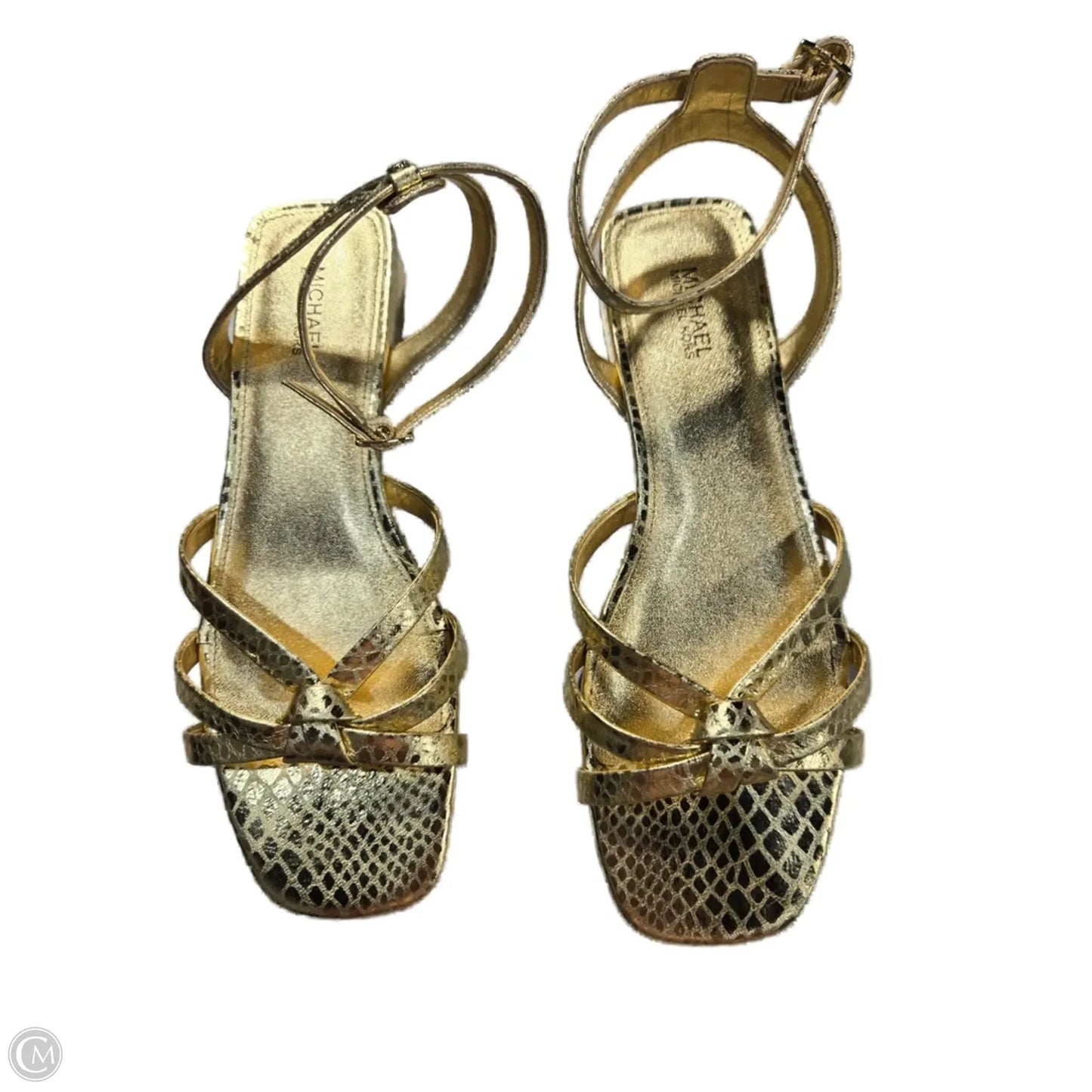 Sandals Flats By Michael By Michael Kors In Gold, Size: 7