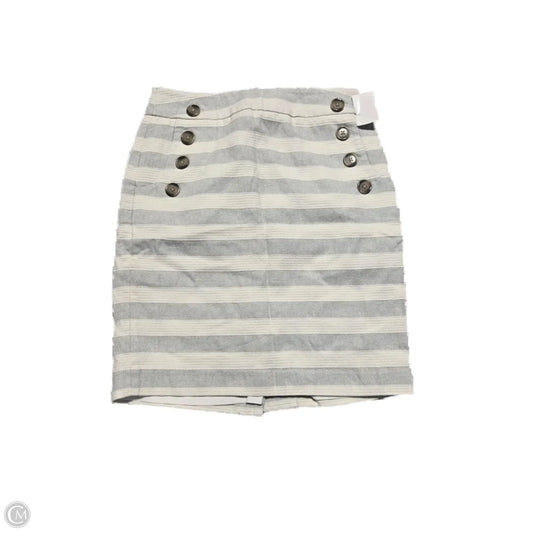 Skirt Mini & Short By Loft In Striped Pattern, Size: 2