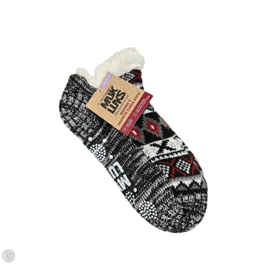Socks By Muk Luks In Black & White, Size: L