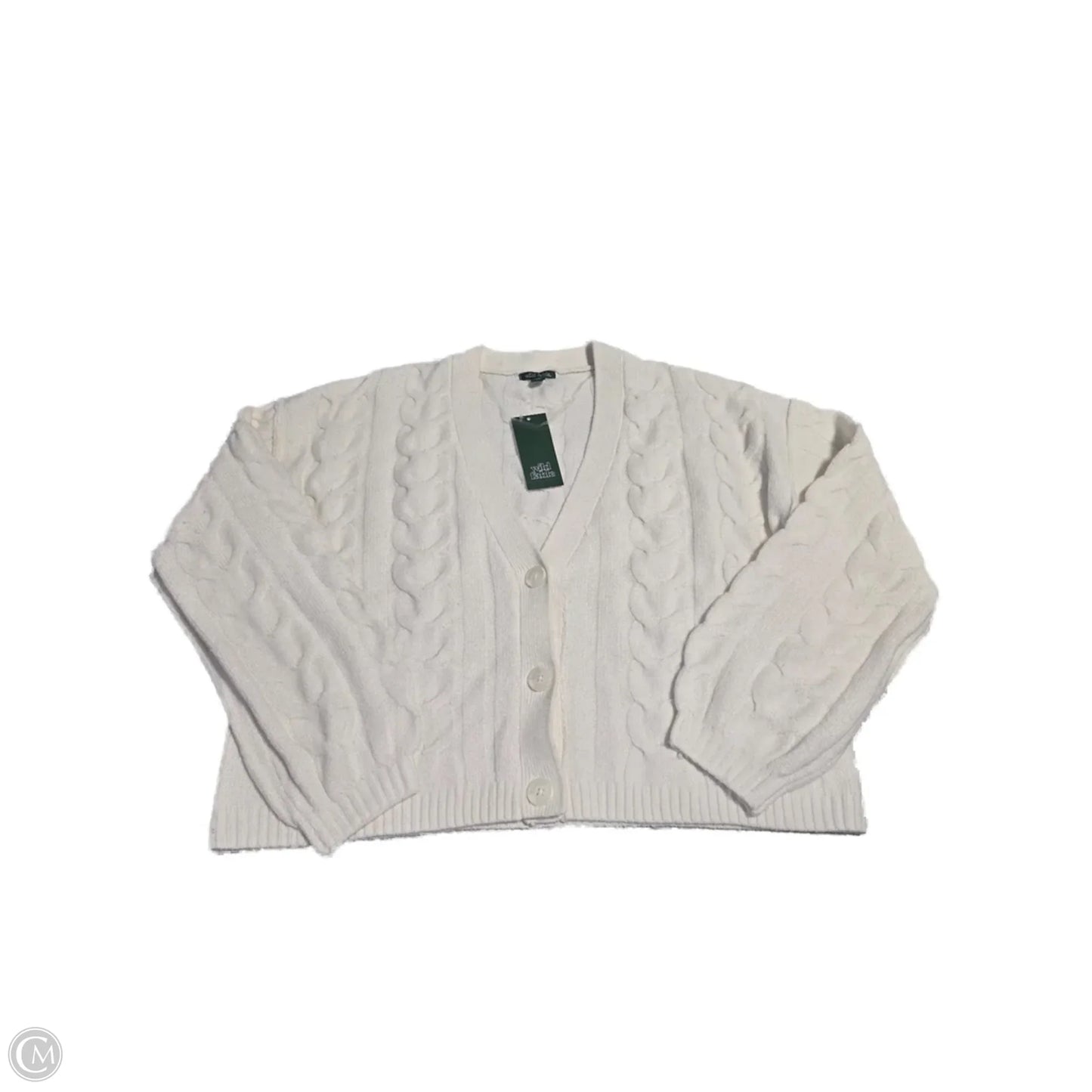 Sweater Cardigan By Wild Fable In Cream, Size: Xs