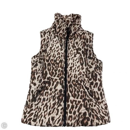 Vest Puffer & Quilted By Cabi In Animal Print, Size: S