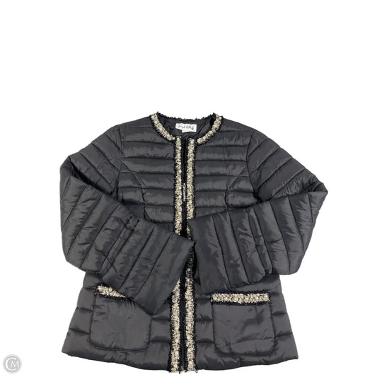 Coat Puffer & Quilted By Joseph Ribkoff In Black, Size: Sp
