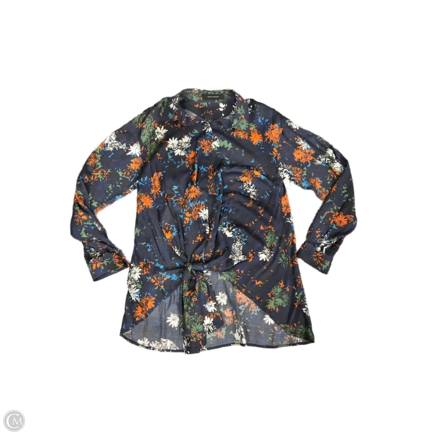 Blouse 3/4 Sleeve By Cma In Floral Print, Size: S