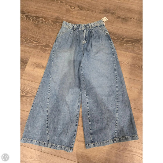 Jeans Wide Leg By Free People In Blue Denim, Size: 4