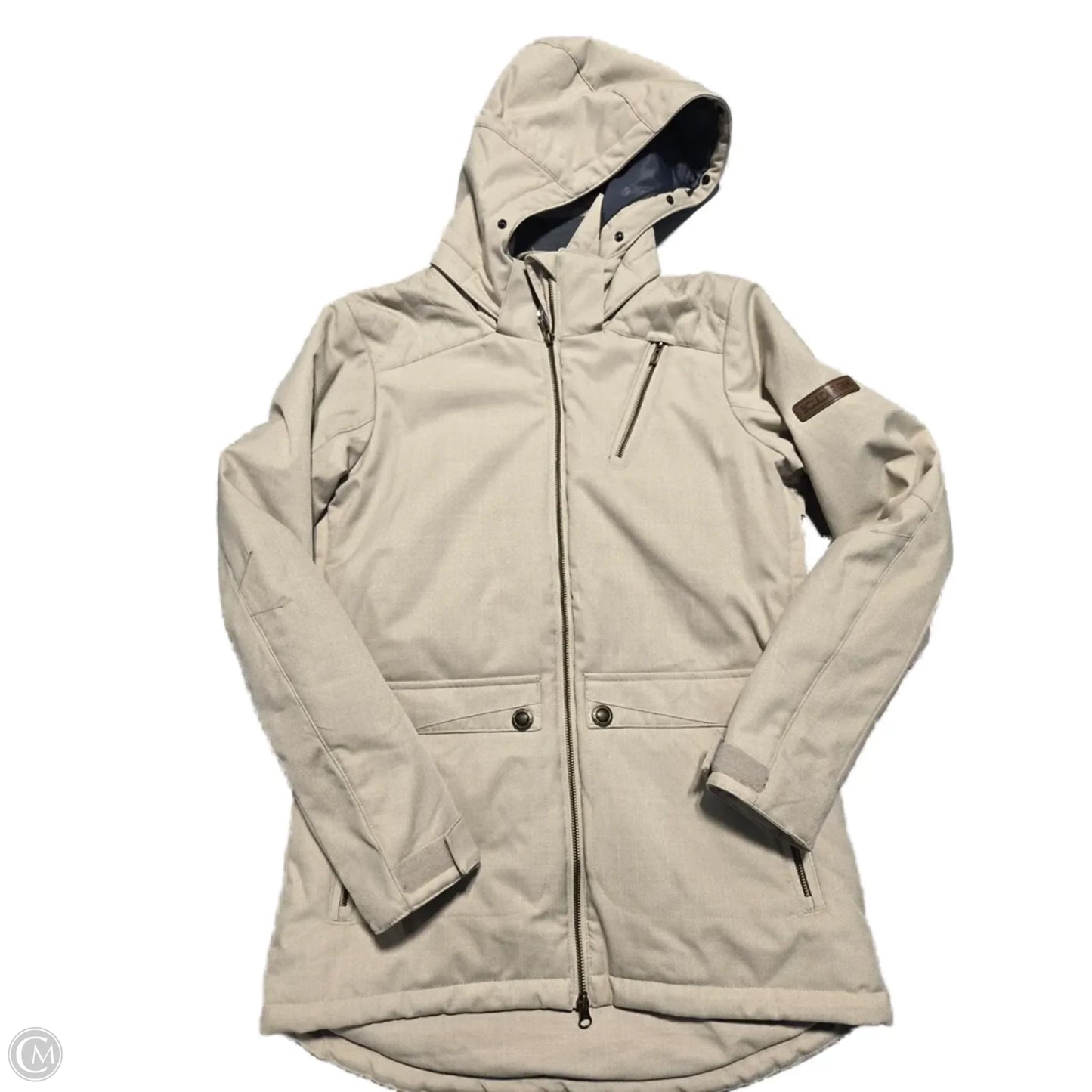 Coat Parka By Cme In Tan, Size: S