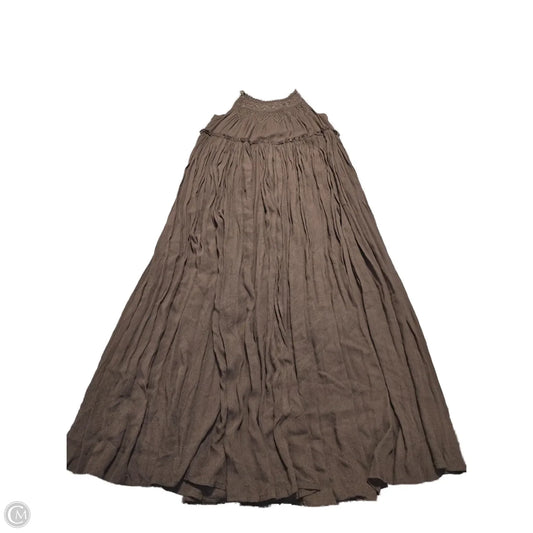 Dress Casual Maxi By Cmf In Brown, Size: Xs