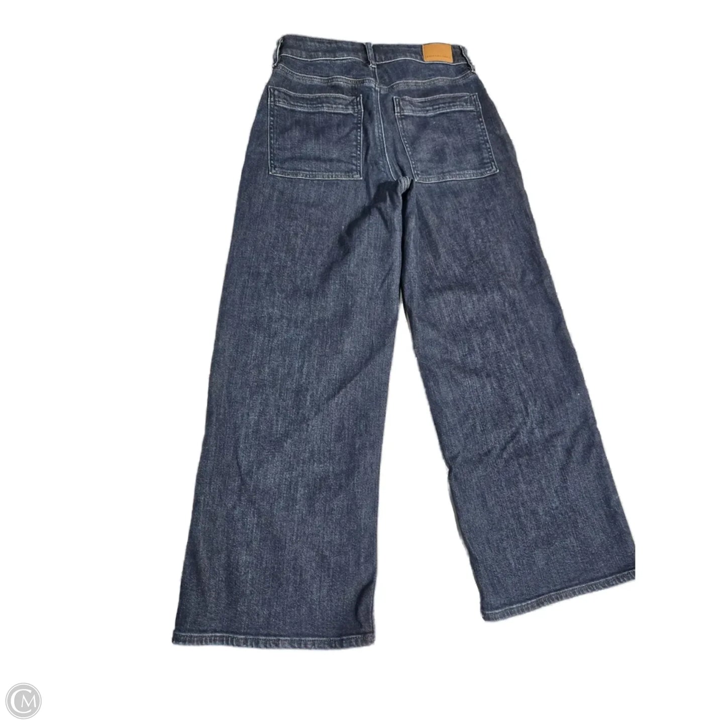 Jeans Wide Leg By American Eagle In Blue Denim, Size: 2p
