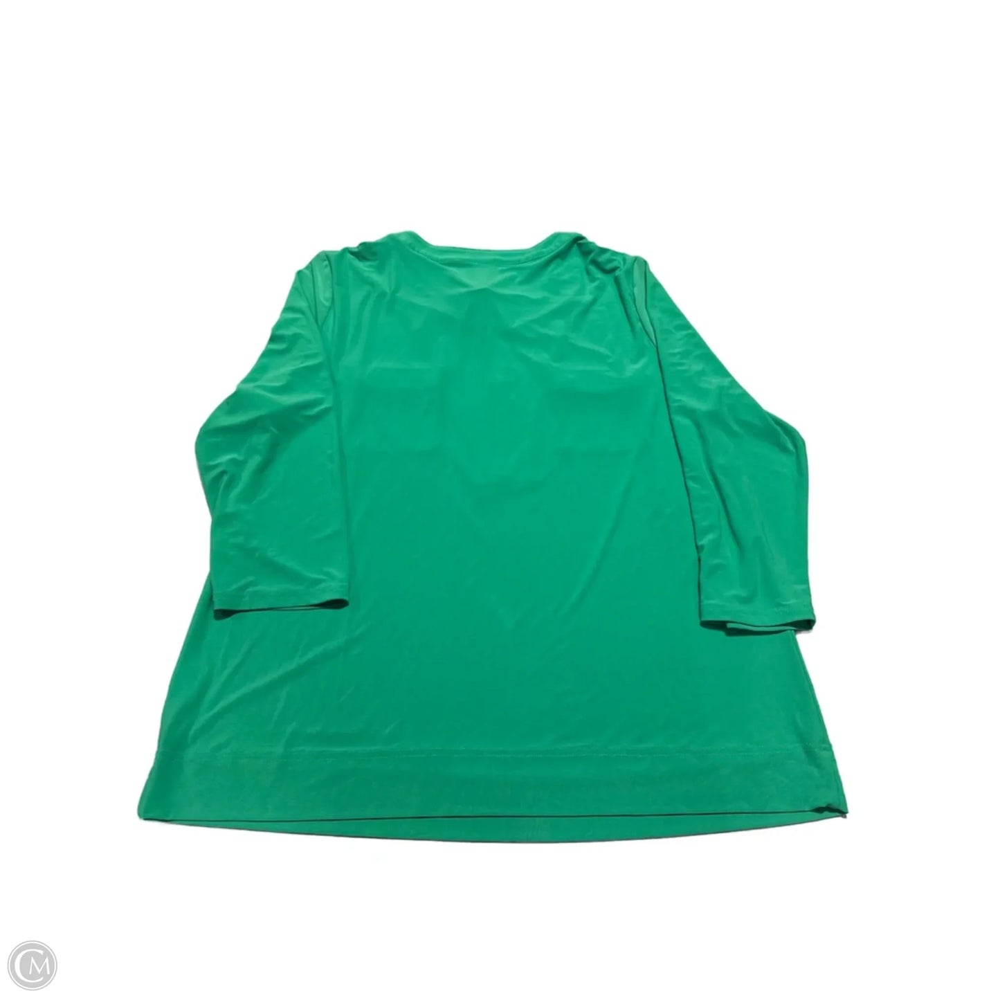 Top Long Sleeve By Anne Klein In Green, Size: Xl