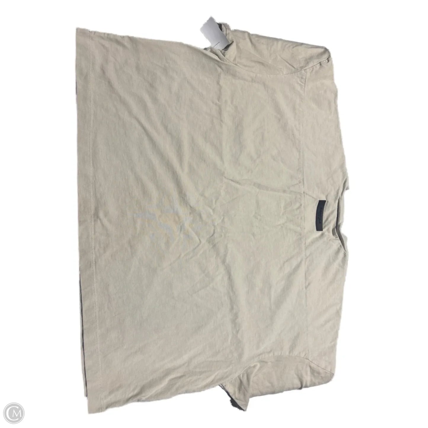 Top Short Sleeve By Essentials In Cream, Size: S