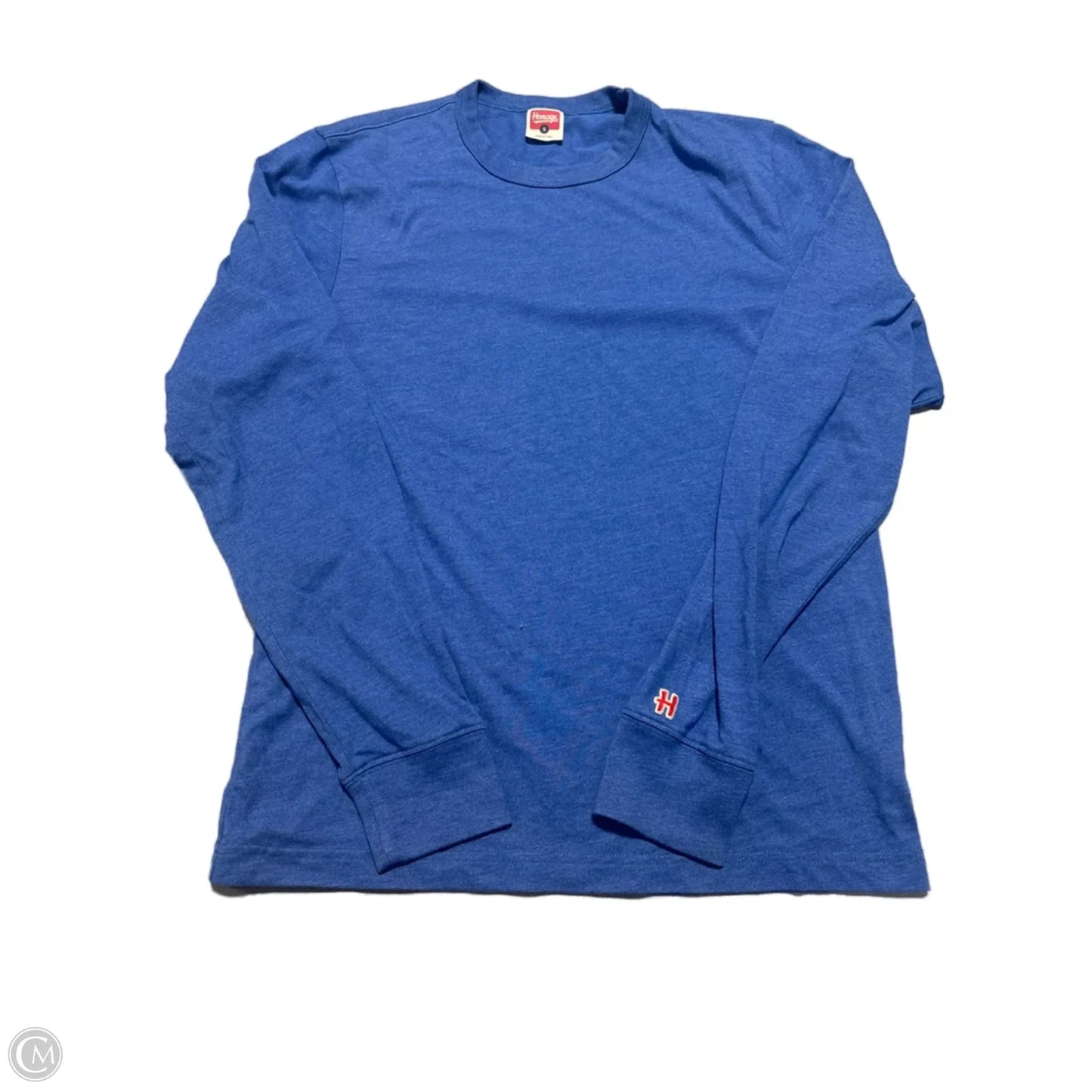 Top Long Sleeve By Homage In Blue, Size: S