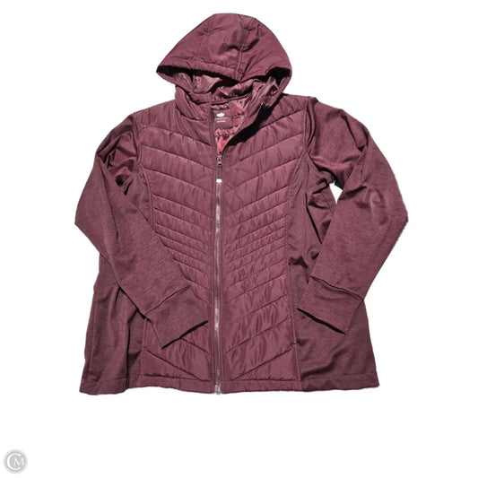 Jacket Puffer & Quilted By Maurices In Maroon, Size: 1x