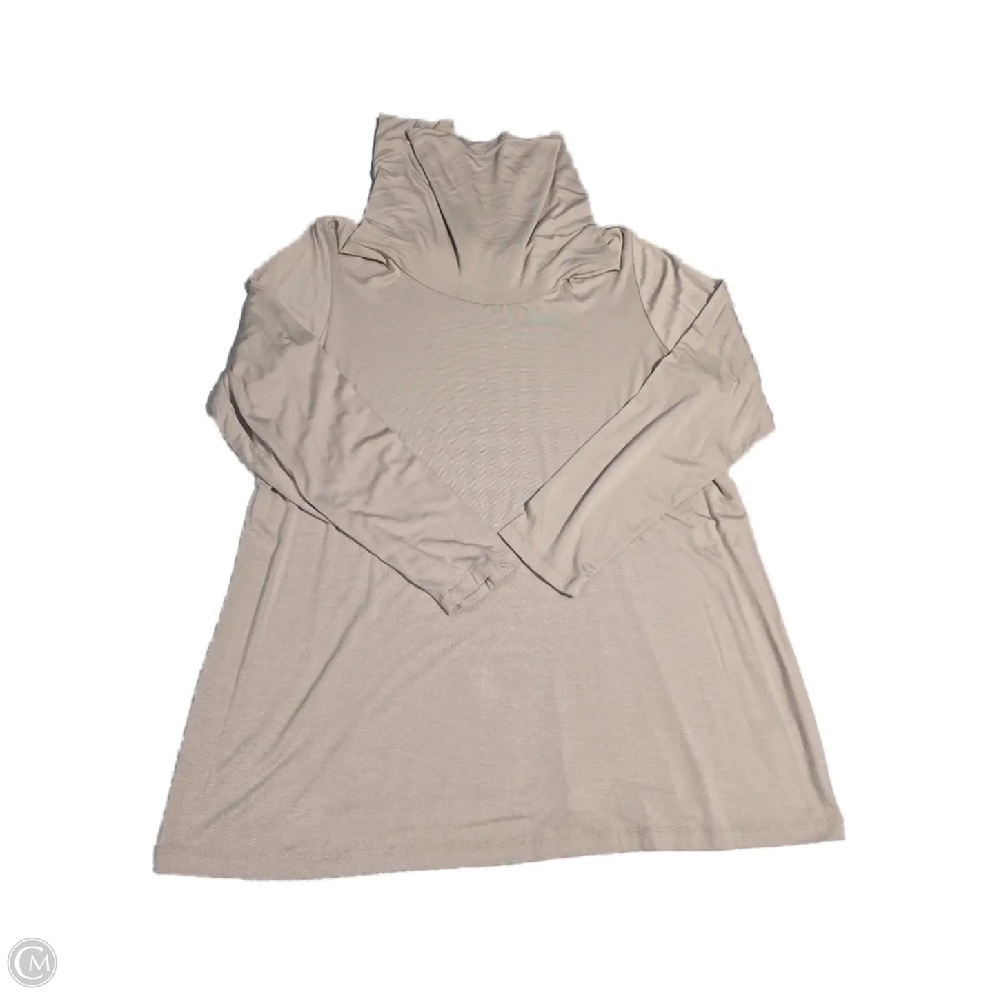 Top Long Sleeve By Hampshire Studio In Tan, Size: 1x