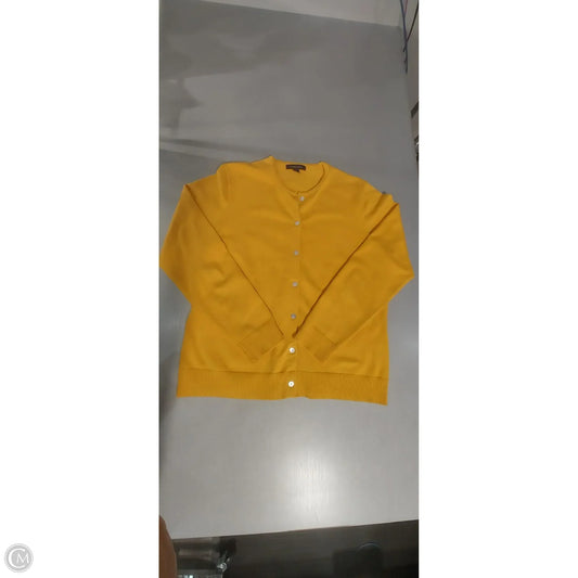Cardigan By Lands End In Yellow, Size: M