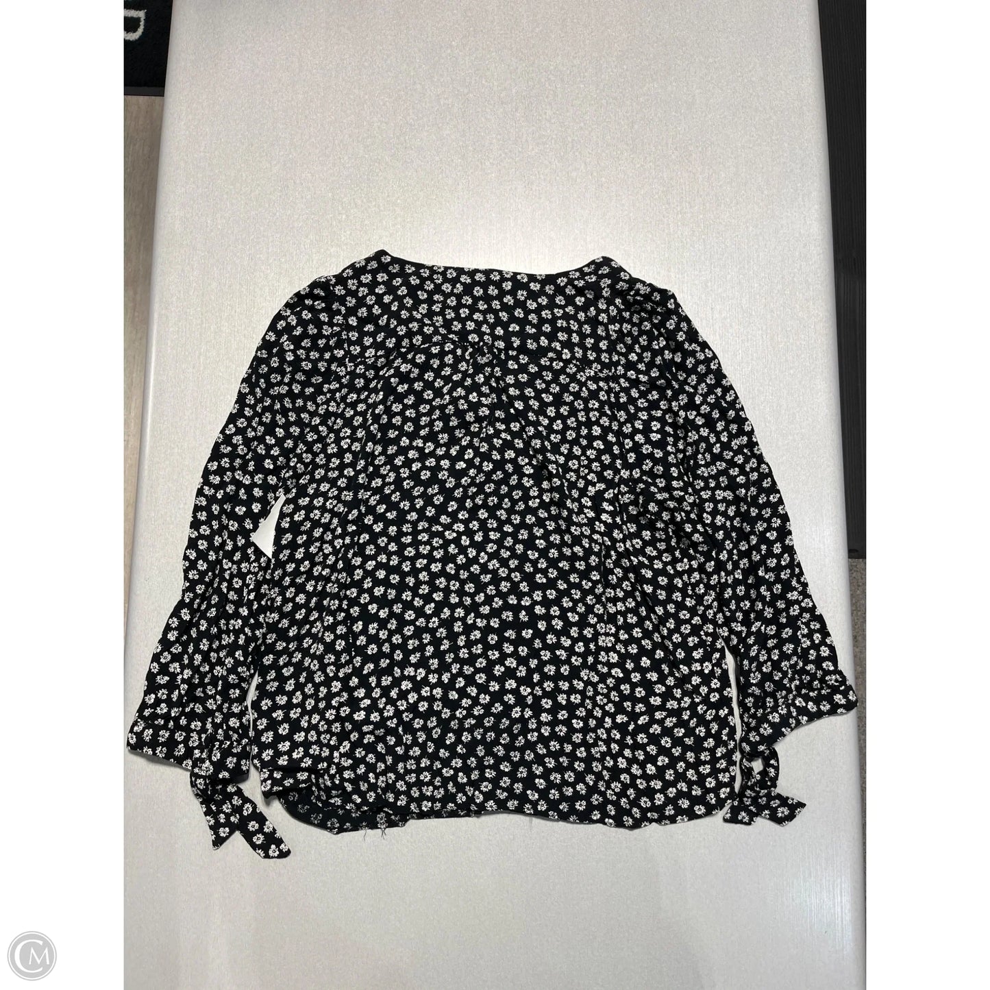 Top Long Sleeve By Madewell In Floral Print, Size: Xl