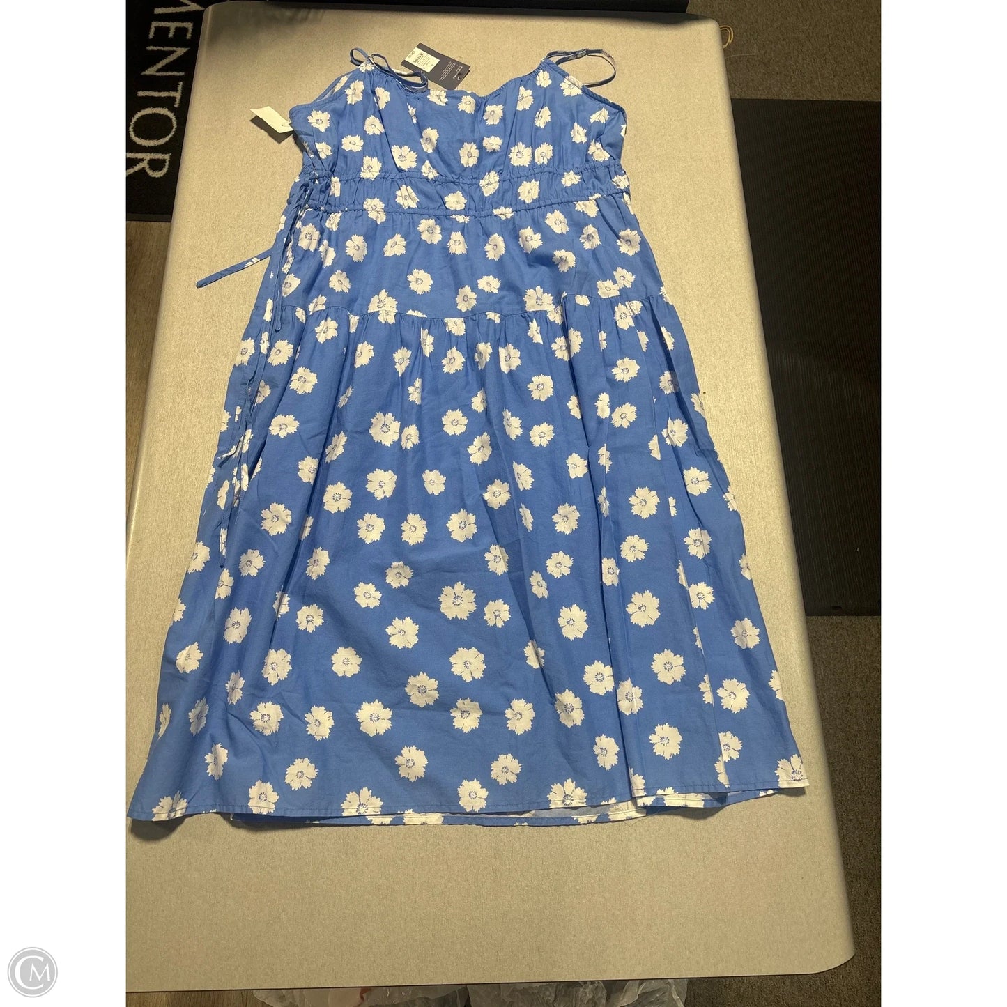 Dress Casual Midi By Universal Thread In Blue, Size: L