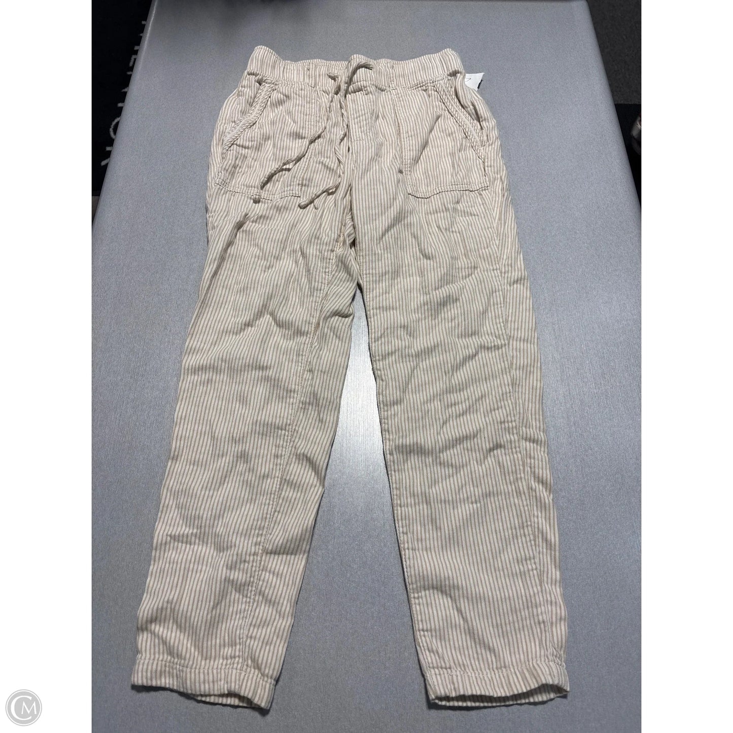 Pants Linen By Old Navy In Striped Pattern, Size: Xs