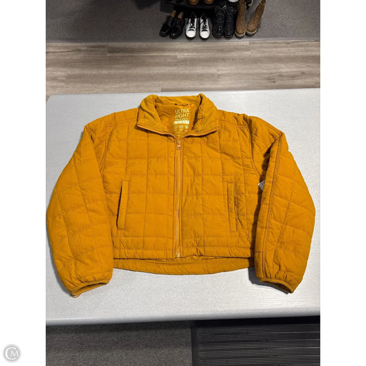 Jacket Puffer & Quilted By Love Tree In Gold, Size: L