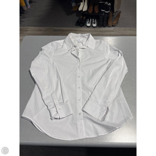 Top Long Sleeve By Time And Tru In White, Size: M